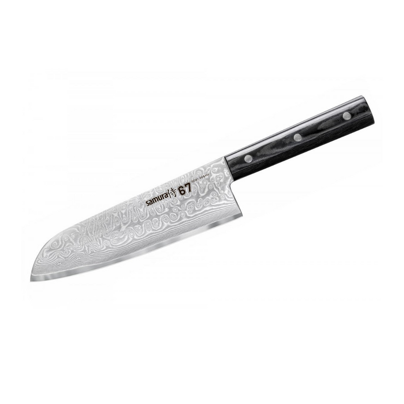 Couteau SANTOKU DAMASCUS 67 17,5cm SAMURA - Maison Habiague