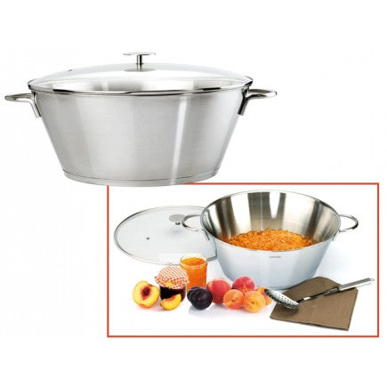 Bassine à Confiture Demeyere - 30cm De Diamètre - Pour Préparations Culinaires Et Confitures Maison