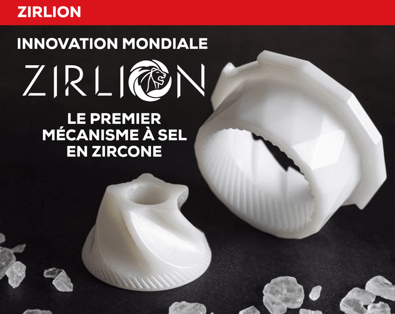 Mécanisme à sel en Zircone de chez Peugeot