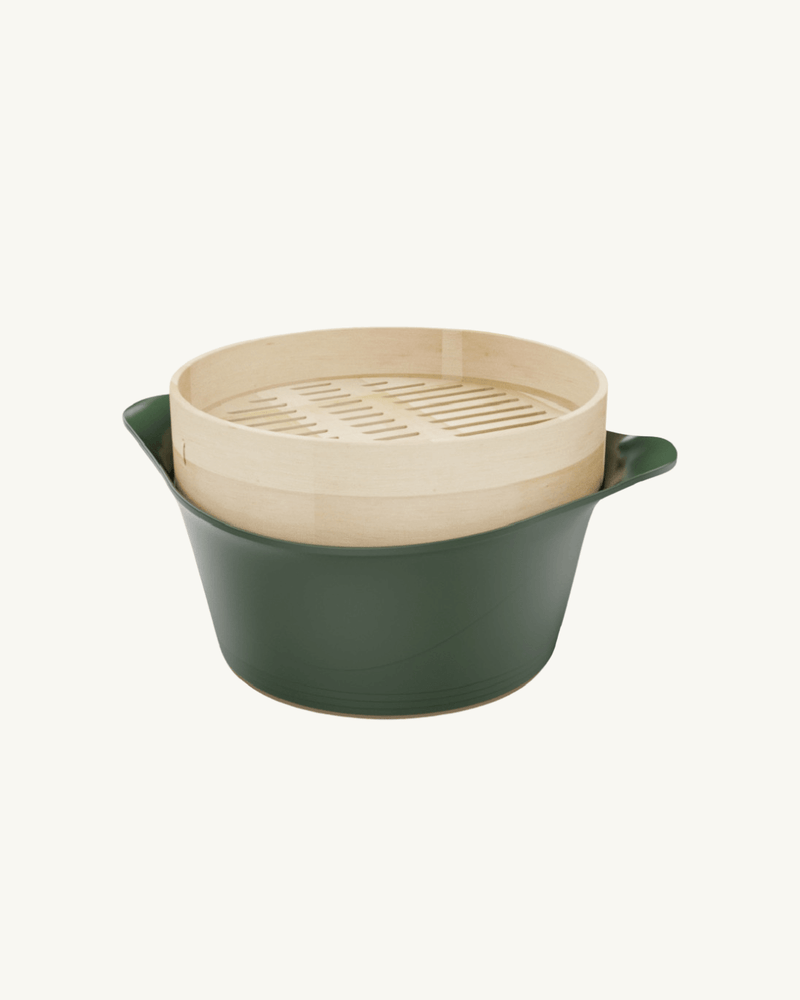 Panier Vapeur en Bambou pour Cocotte 24 ou 28 cm - Cuisson Saine Cookut