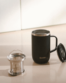 Mug Tisanière Isotherme avec Filtre - Qwetch - 470ml - Disponible en 4 Couleurs : Rose, Bleu, Vert, Noir