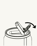 Can'it Isotherme 280ml Sugar Skull - Gourde avec Paille et Design Mexicain Les Artistes