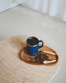 Mug isotherme 350 ml en inox recyclé avec anse – QWETCH - Disponible en 4 Couleurs : Rose, Bleu, Vert, Noir