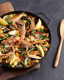 Wok Staub 30 cm noir couvercle verre