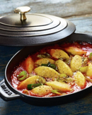 Assiette chaude fonte ovale Staub