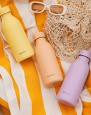 Bouteille isotherme Icon Pastel Qwetch, avec une capacité de 500 ml, pour garder vos boissons chaudes pendant 12 heures et froides pendant 24 heures.