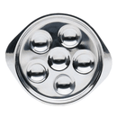 Plat escargots inox 6 trous