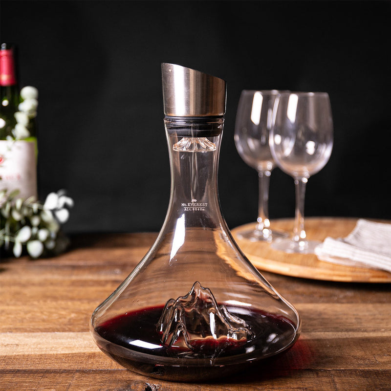  Carafe TOPOGRAPHIC Mont Everest – Gravure 3D dans le Fond