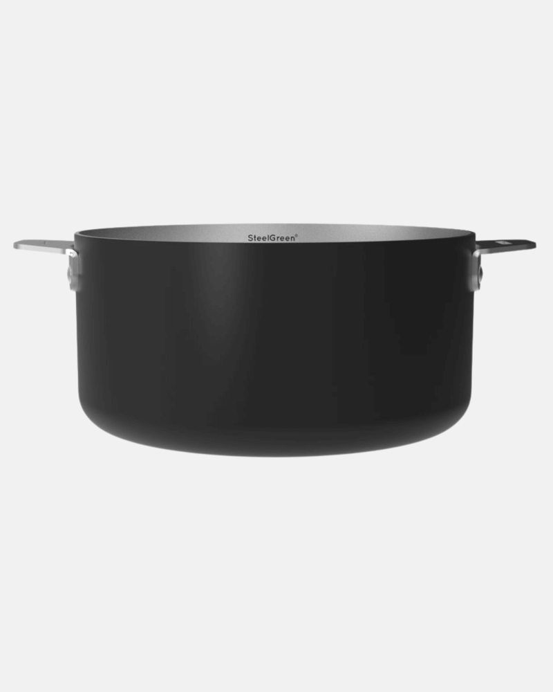 Casserole inox 20 cm  graphite Cookut La Merveilleuse, colorée et compatible tous feux, avec poignées amovibles.
