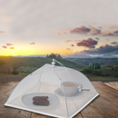 Cloche parapluie pliante anti-insectes pour plats