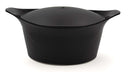Cocotte 20 cm Cookut en noir, fabriquée à partir de métal recyclé, idéale pour des repas sains et savoureux grâce à son revêtement sans produits chimiques.