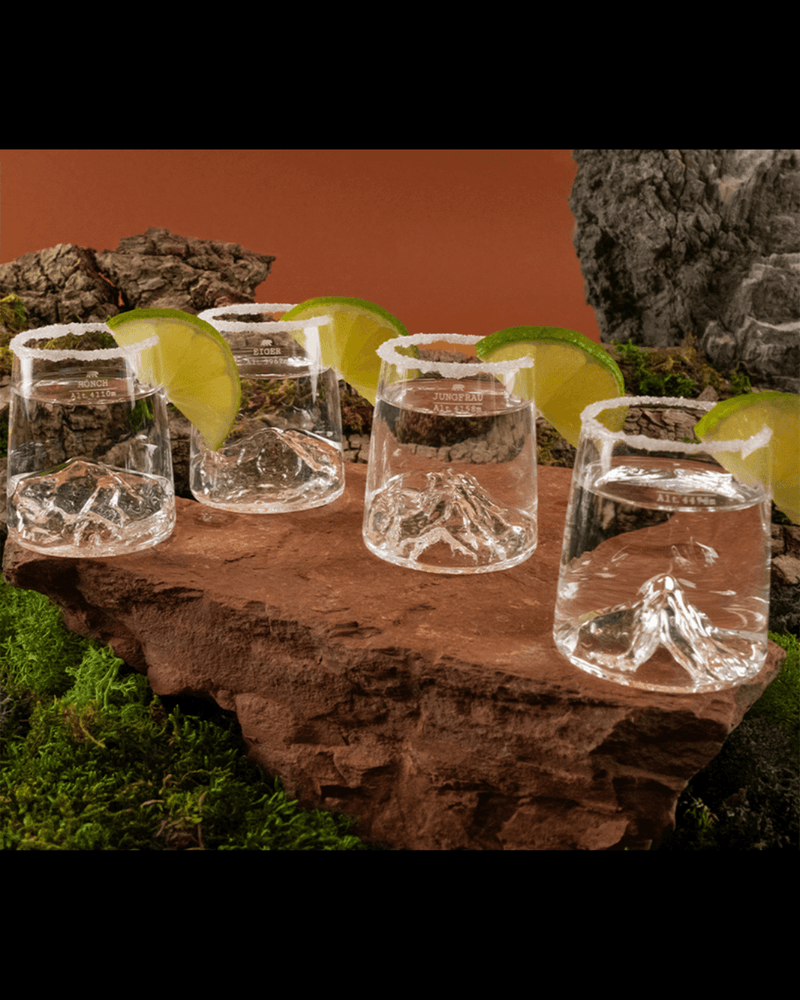 Coffret Shooters TOPOGRAPHIC Swiss Edition Alaskan Maker prêt pour la dégustation