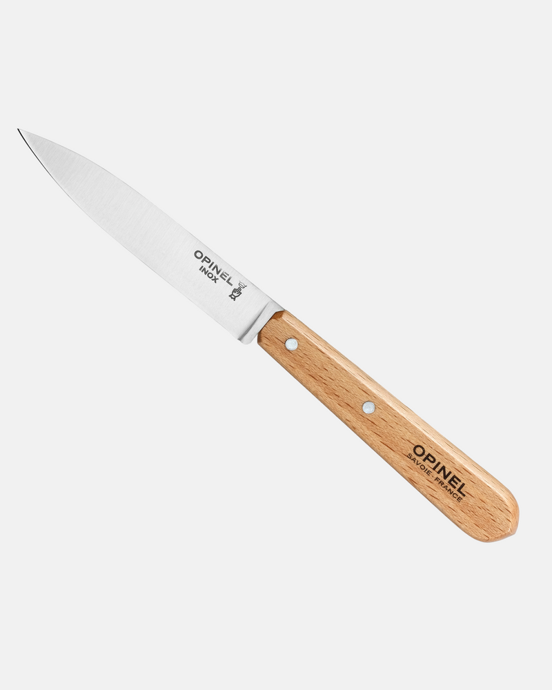 Couteau d’office Opinel N°112 avec lame inox et manche en bois verni.
