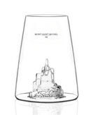 Zoom sur le relief du Mont-Saint-Michel dans le verre Alaskan Maker