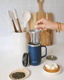 Mug Tisanière Isotherme avec Filtre - Qwetch - 470ml - Disponible en 4 Couleurs : Rose, Bleu, Vert, Noir