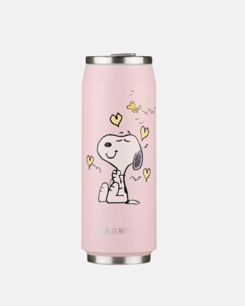 Gourde isotherme Snoopy ENJOY sur fond clair