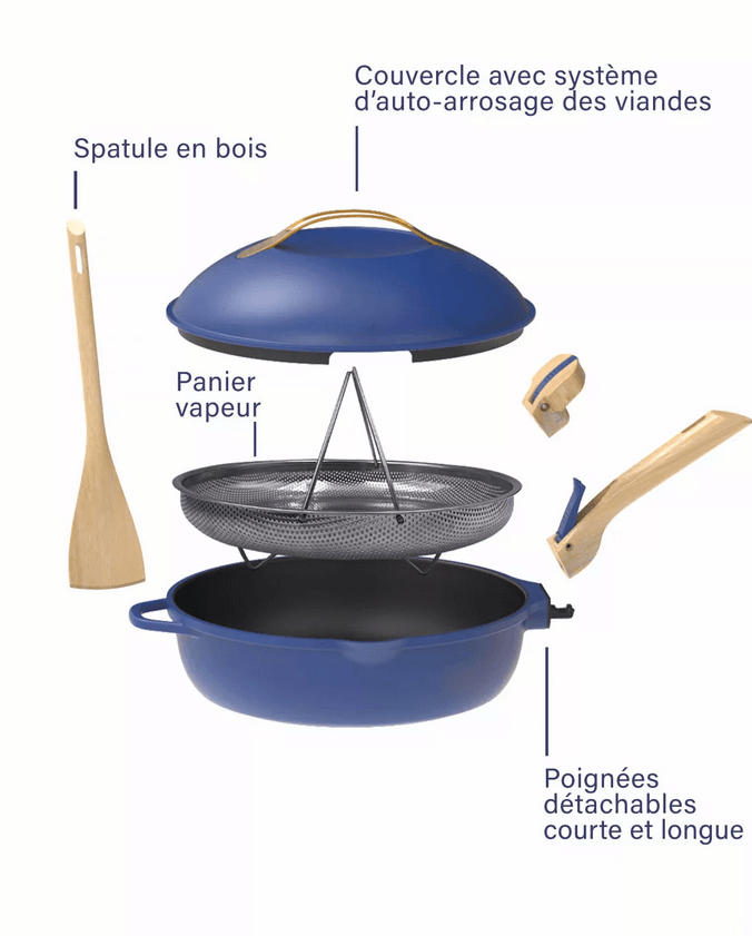 La Fabuleuse Cookut –Couvercle avec Auto-Arrosage – Viandes Tendres et Juteuses