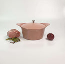 Cocotte 28 cm Cookut, rose guimauve