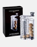 Moulin à muscade Cole & Mason Wallis 14,5 cm en acrylique transparent, design élégant et moderne.