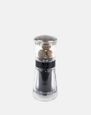 Moulin à muscade Peugeot Goa 15 cm en acrylique transparent, design moderne et réservoir intégré.