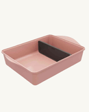 Plat universel Cookut en teinte Guimauve, avec séparateur breveté en silicone, idéal pour toutes vos recettes au four.