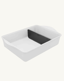 Plat universel Cookut en teinte polaire, parfait pour cuisiner tous types de plats avec un séparateur breveté pour une taille personnalisée.






