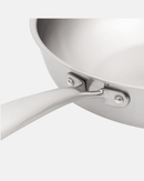 Poêle inox cuisinox gourmet poignée zoom