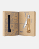 Couteau Opinel Néo6 Opiflex Olivier présenté dans un coffret cadeau élégant, prêt à offrir.