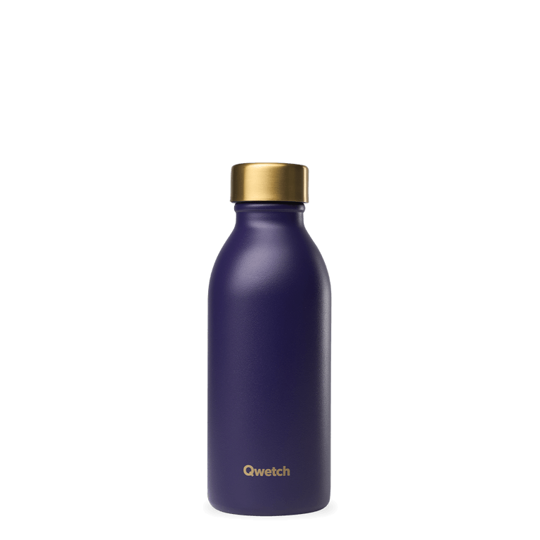 Bouteille Isotherme Icon Sable & Or ou Violet & or 500 ml - 24h Froid / 12h Chaud - Qwetch