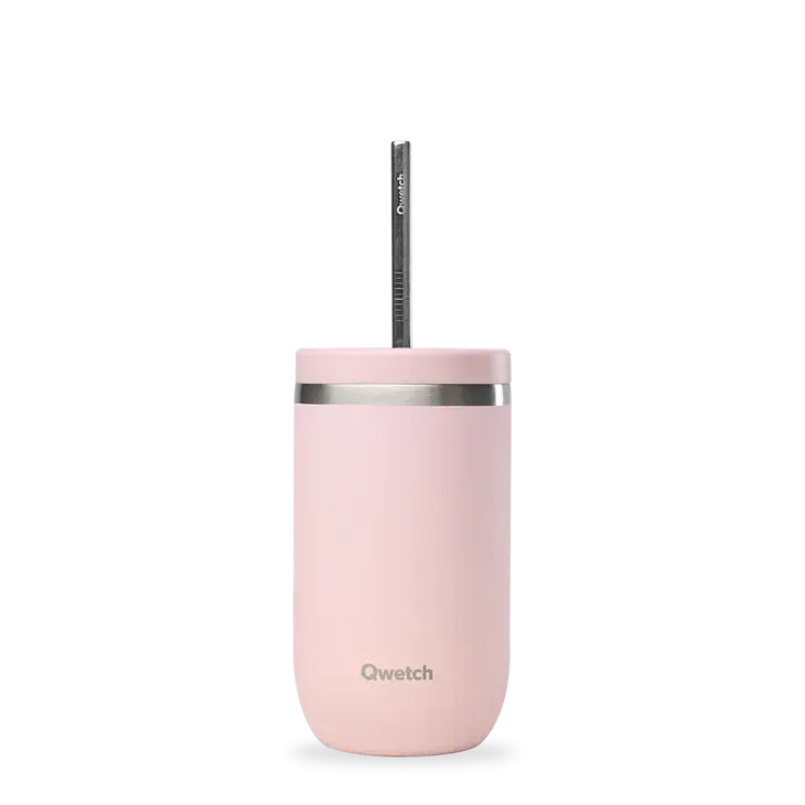 Mug Isotherme Cold Cup Qwetch 470 ml – Coloris Rose Pastel
