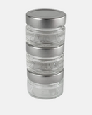 Set de 3 réservoirs en verre vides avec feutre effaçable, compatibles avec le moulin à poivre Peugeot Maestro, pour personnaliser vos assaisonnements.