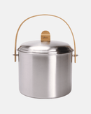 Seau à Compost Pebbly 7L Inox– Grande Capacité, Design Naturel