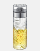 Shaker à vinaigrette GEFU MIX 350 ml avec fouet intégré, verre transparent et inox.