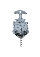 Tire-bouchon ZIG ZAG en acier inoxydable, outil de qualité pour ouvrir des bouteilles de vin facilement.