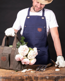  Tablier N°515 Bleu Marine – Toile Waxée Déperlante & Élégante