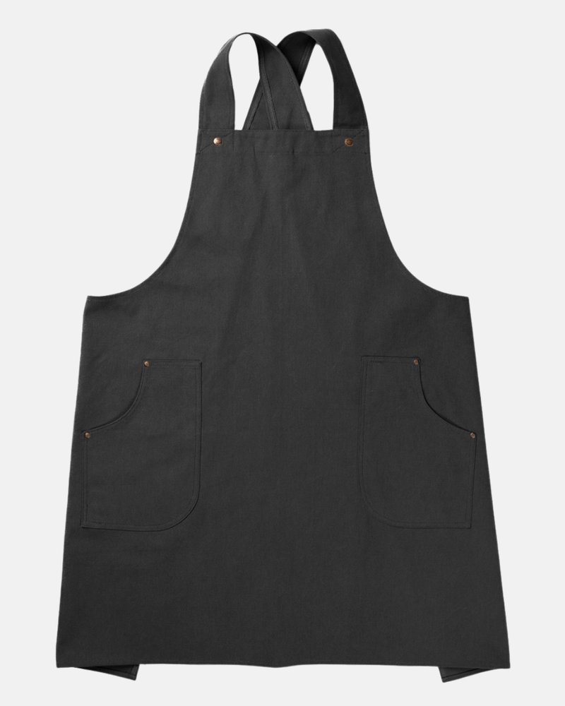 tablier japonais charbon avec bretelles croisées – Alaskan Maker