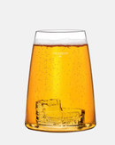 Verre soufflé à la main avec relief intérieur Colisée de Rome