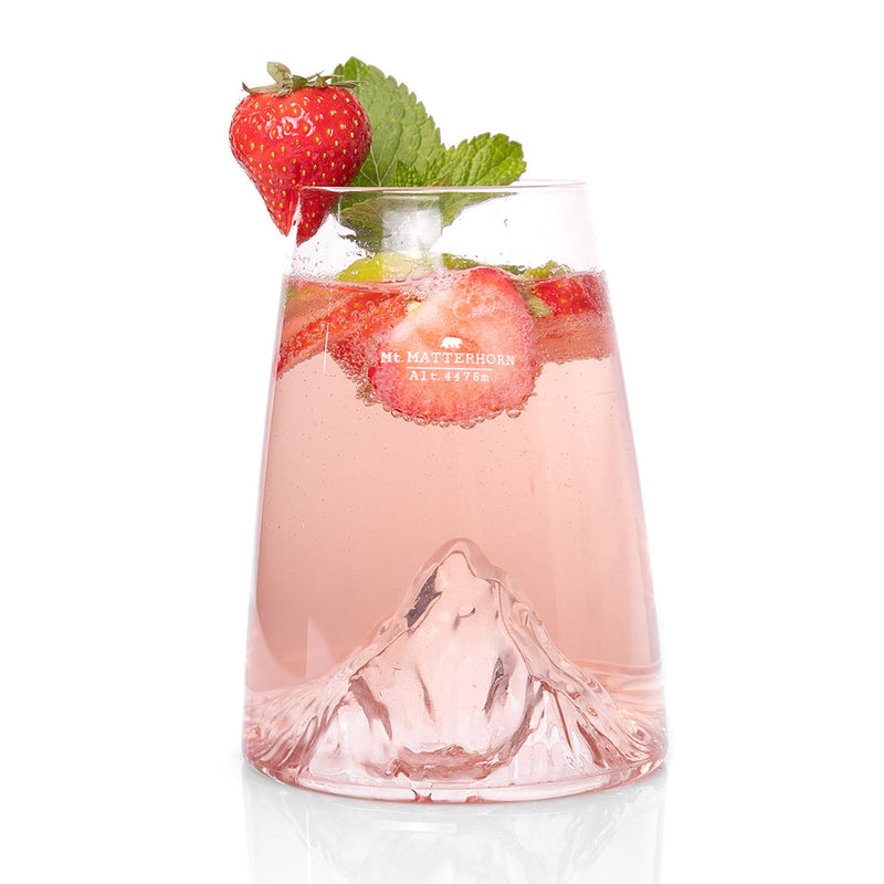 Verre TOPOGRAPHIC Mont MatterhornChaque Verre est Unique