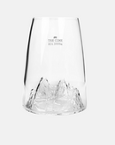  Verre TOPOGRAPHIC Tre Cime – Détail du Relief Sculpté – Sommet italien dans le fond du verre