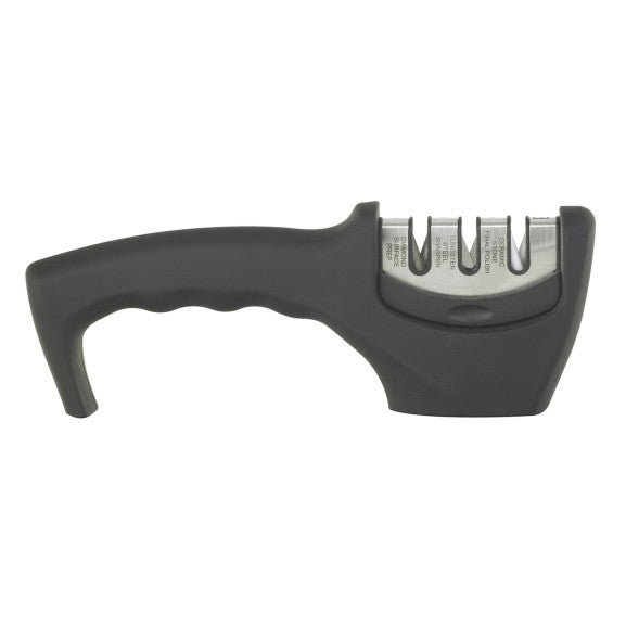 Aiguiseur 3-en-1 Richardson Sheffield : diamant, tungstène, céramique. Tranchant durable & affûtage facile. Compatible tous couteaux de cuisine.