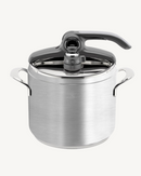 Autocuiseur inox 7 L, fermeture sécurisée, pour des plats rapides et riches en nutriments. Compatible tous feux, y compris induction.