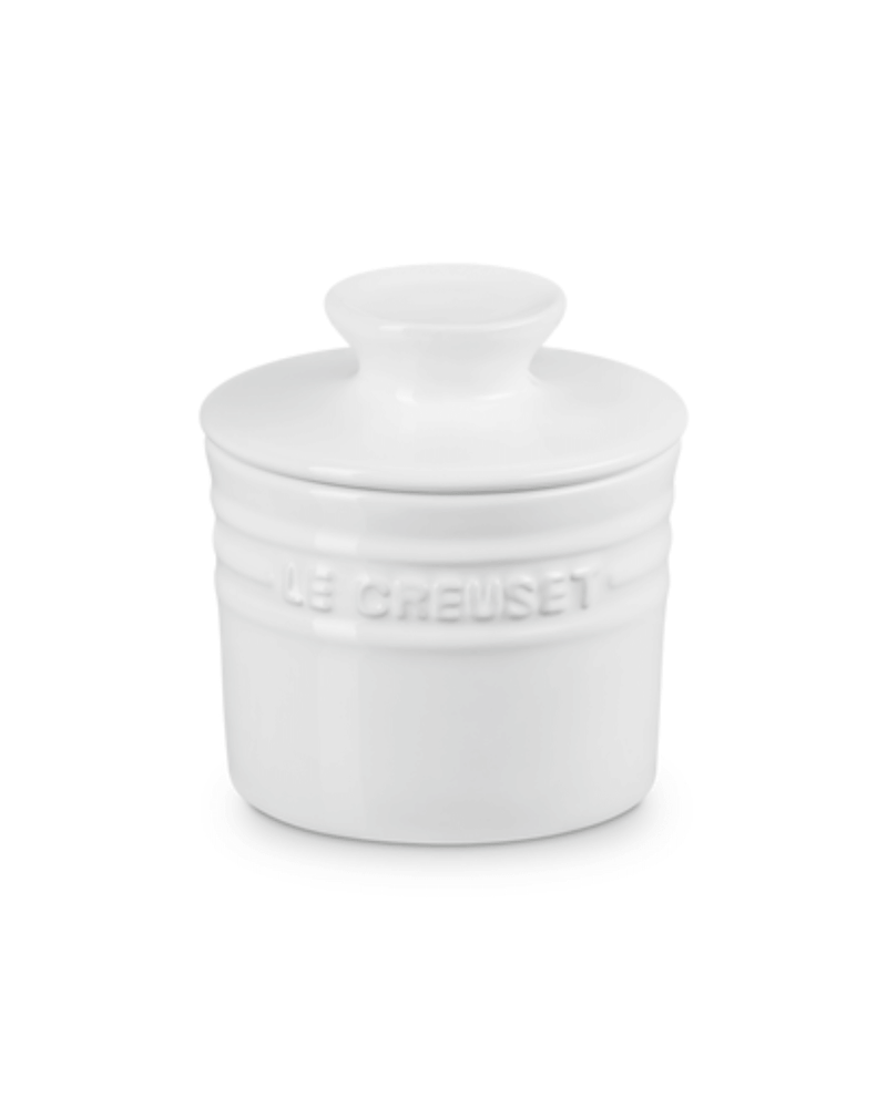 Beurrier à eau Le Creuset blanc – grès émaillé