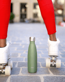 Bouteille isotherme Qwetch Originals Kaki  500 ml, conserve boissons froides 24h