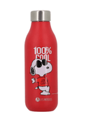 Bouteille Isotherme Snoopy Cool 500ml - Design Peanuts avec illustration de Snoopy, idéale pour garder vos boissons chaudes ou froides.