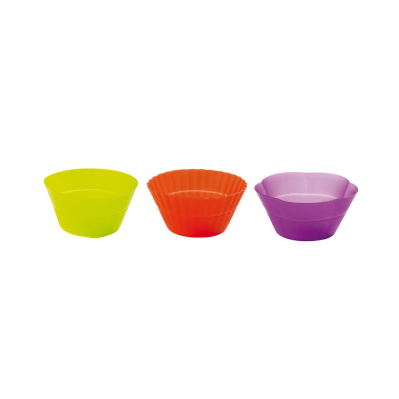 12 mini moules muffins pliable en silicone