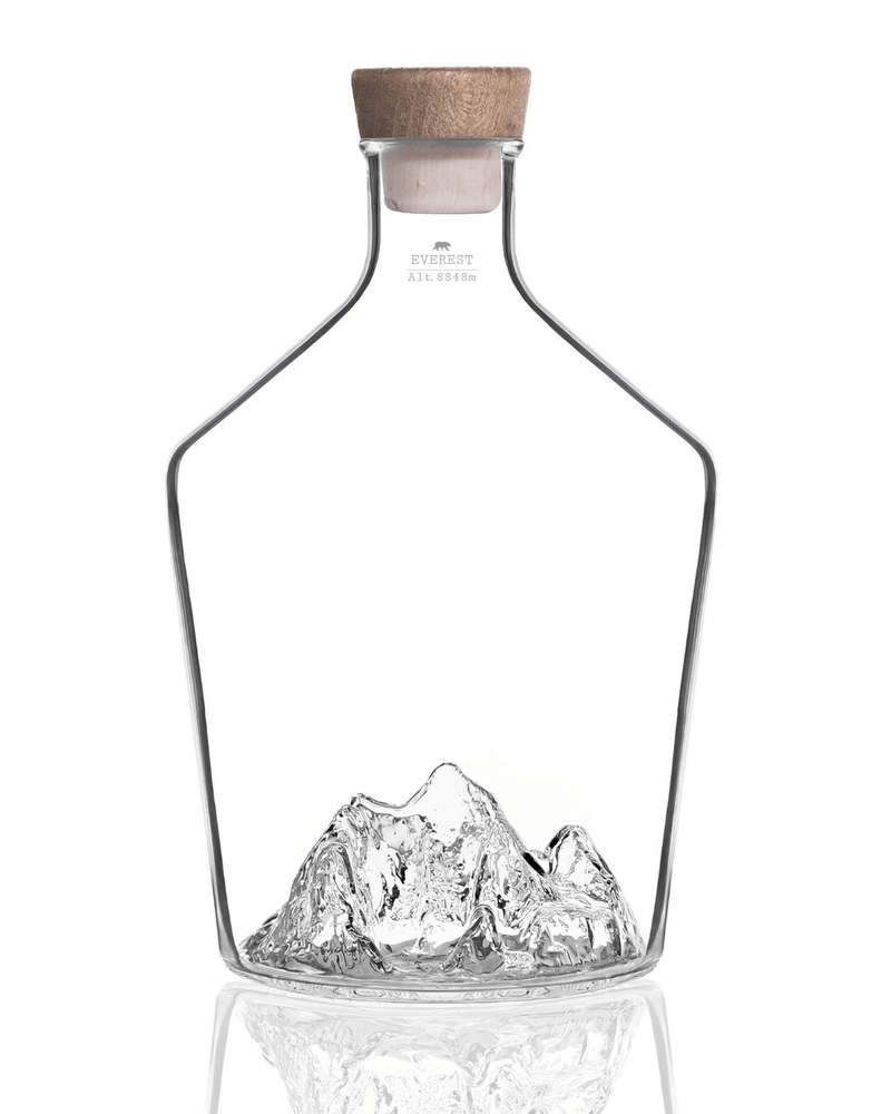 Carafe à spiritueux Mont Everest – Alaskan Maker – vue complète sur fond blanc