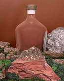 Détail du relief Mont Blanc à l’intérieur de la carafe – verre borosilicate soufflé main