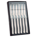 Coffret 6 couteaux steak en inox lame crantée Arcos pour une découpe précise et efficace.