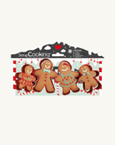 Lot de 4 emporte-pièces Gingerman Scrapcooking en acier inoxydable.