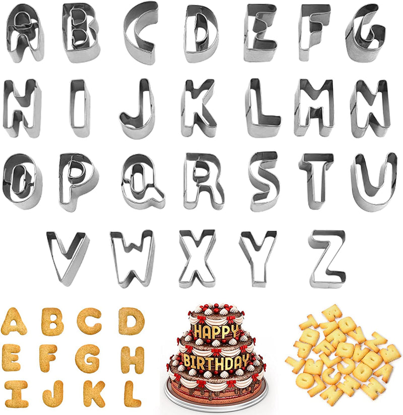 26pcs emporte pièce lettre alphabet